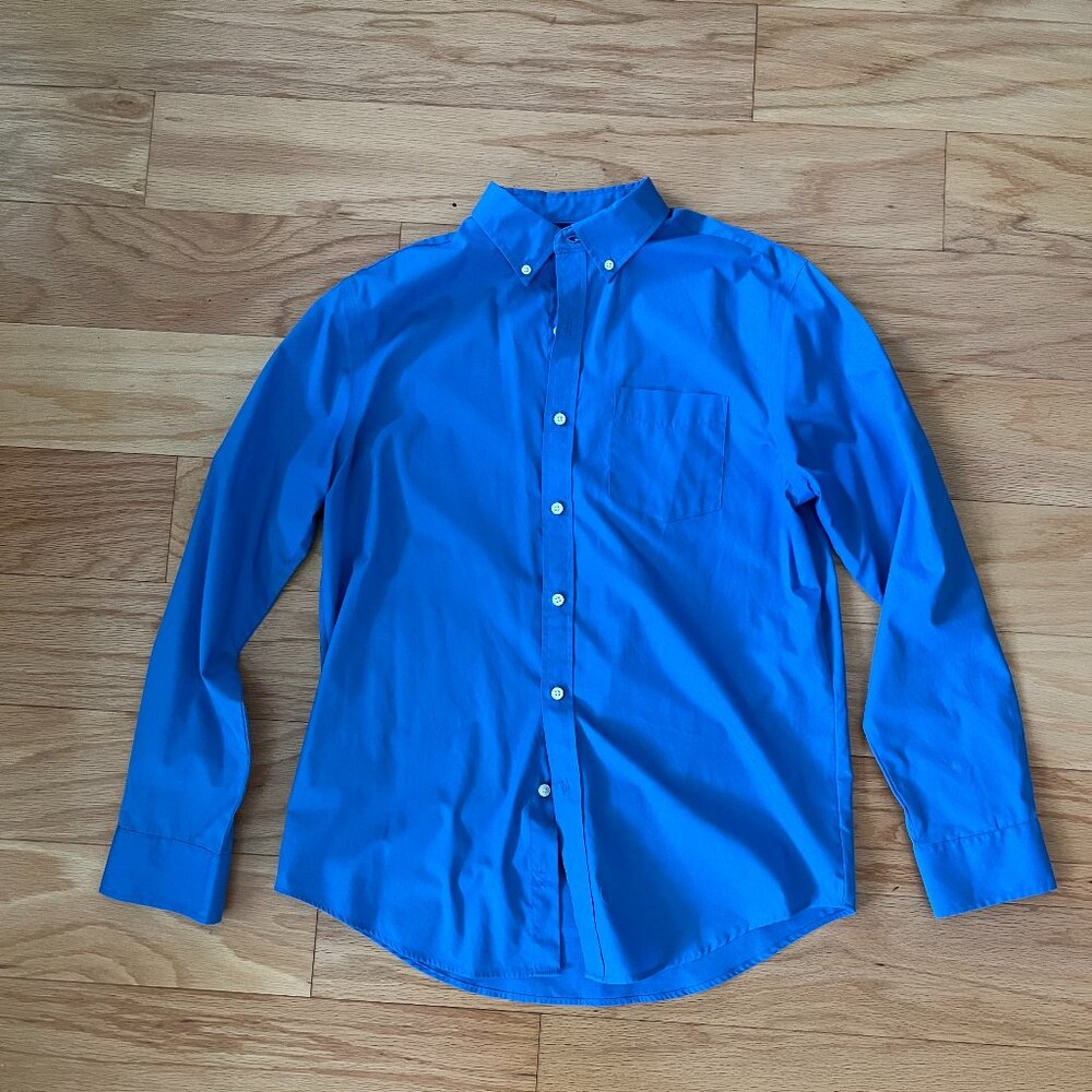 Blue Men's Button Up Shirt